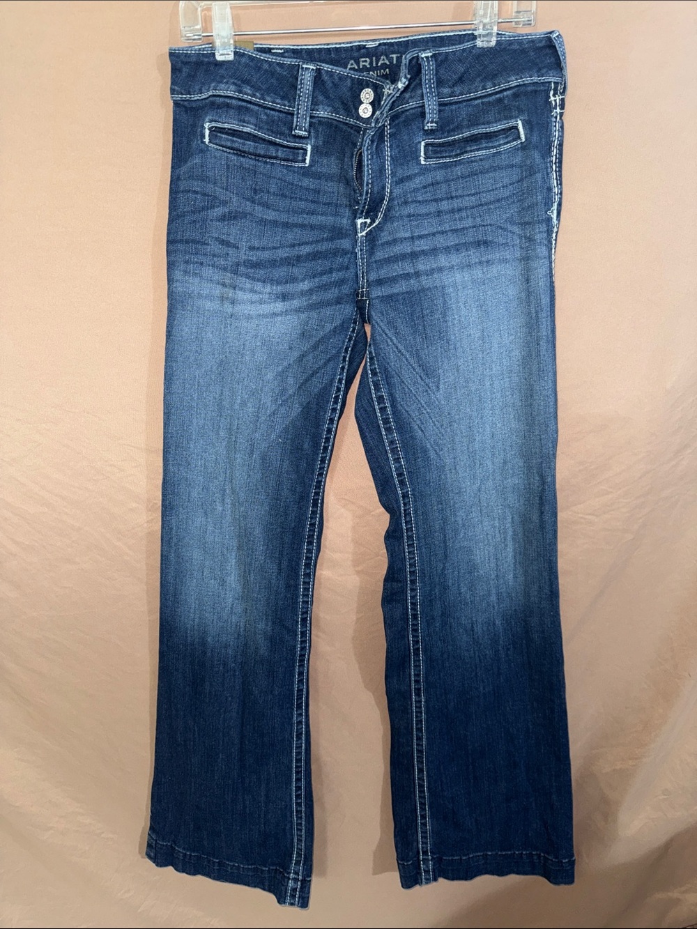 Ariat Indigo Trouser Jeans with Contrast Topstitching 31L PLEASE READ BELOW!!!